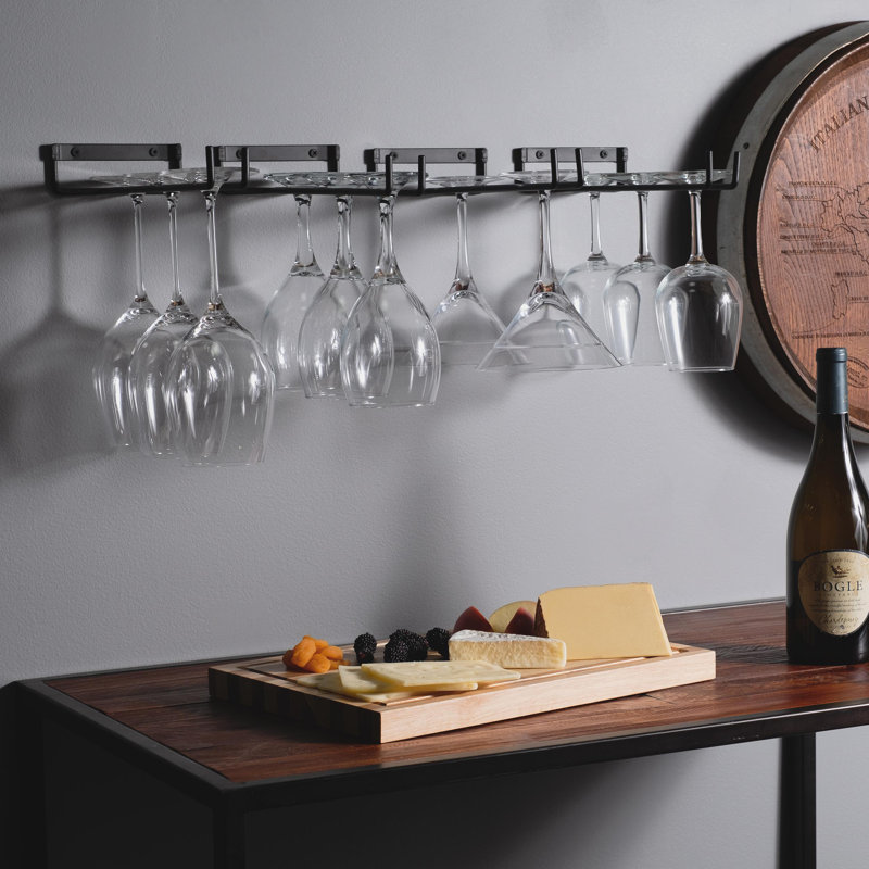 Rebrilliant Wellman Chiraz Hanging Wine Glass Rack & Reviews Wayfair.ca
